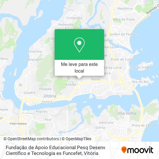 Fundação de Apoio Educacional Pesq Desenv Científico e Tecnologia es Funcefet mapa