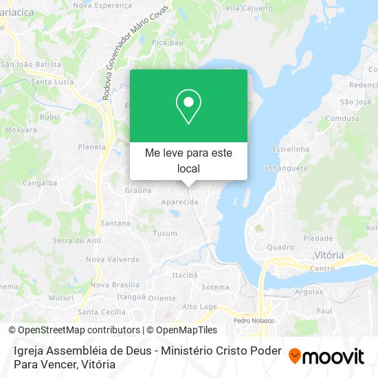 Igreja Assembléia de Deus - Ministério Cristo Poder Para Vencer mapa