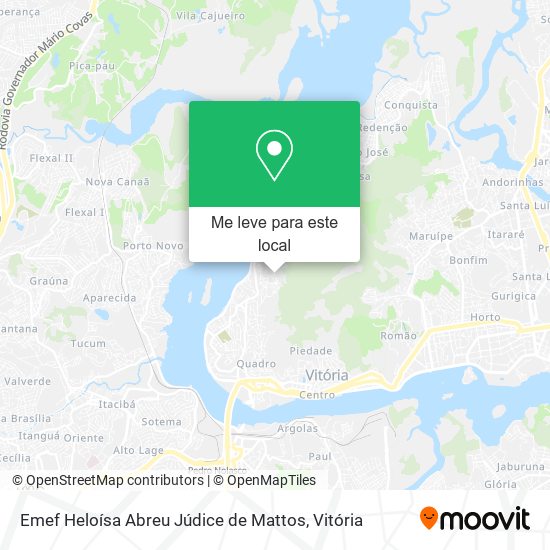 Emef Heloísa Abreu Júdice de Mattos mapa