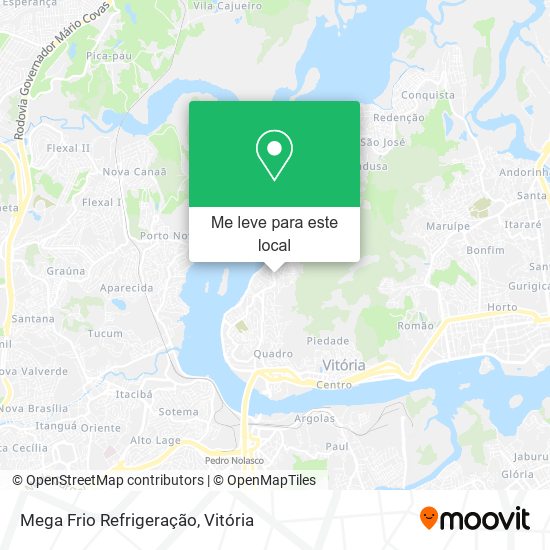 Mega Frio Refrigeração mapa