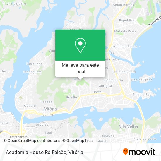 Academia House Rô Falcão mapa