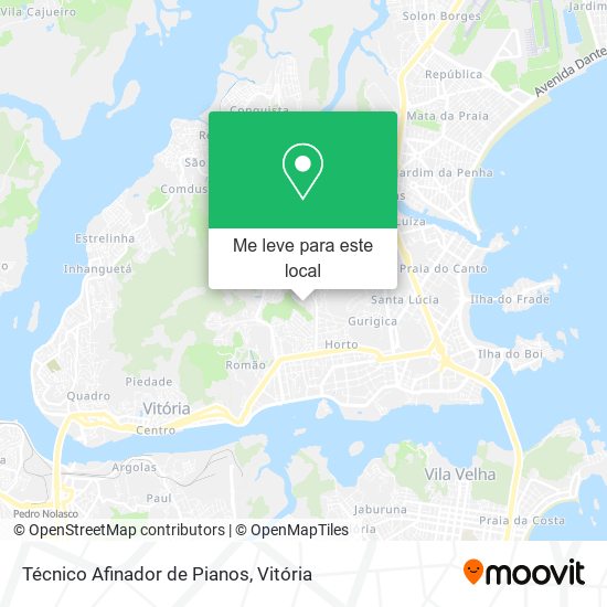 Técnico Afinador de Pianos mapa