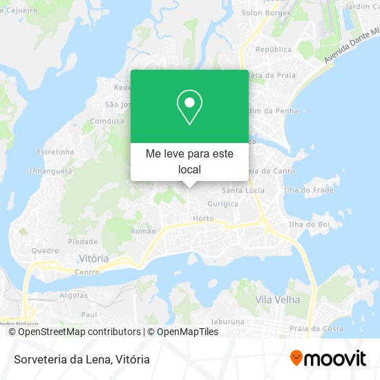 Sorveteria da Lena mapa