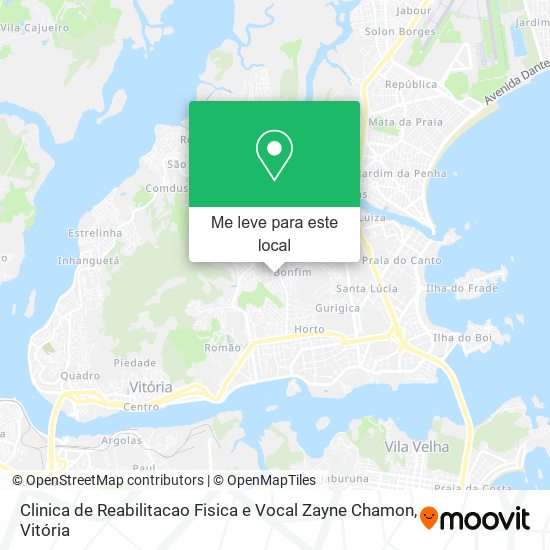 Clinica de Reabilitacao Fisica e Vocal Zayne Chamon mapa