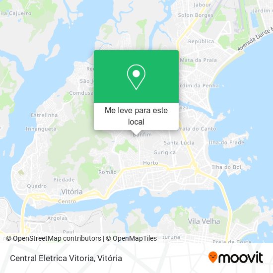 Central Eletrica Vitoria mapa
