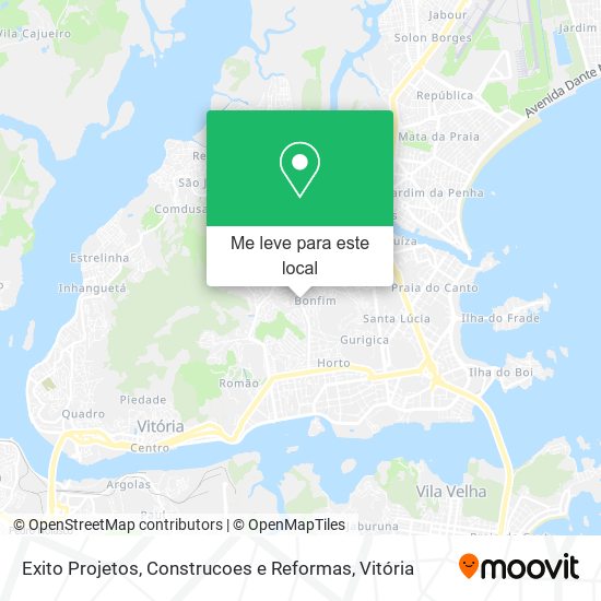 Exito Projetos, Construcoes e Reformas mapa