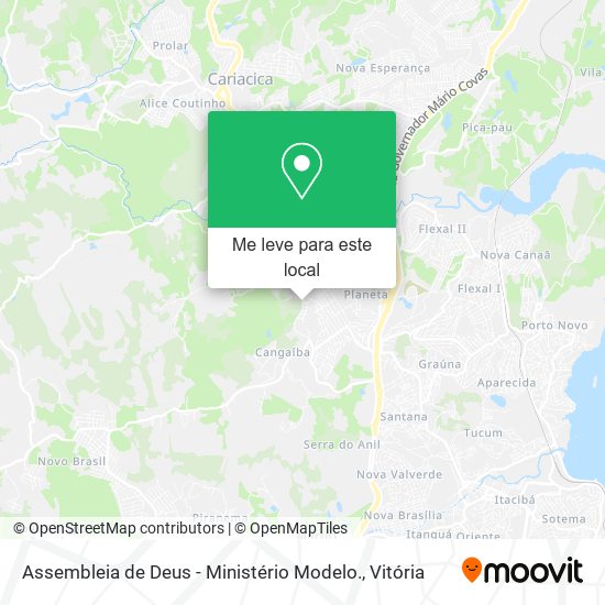 Assembleia de Deus - Ministério Modelo. mapa