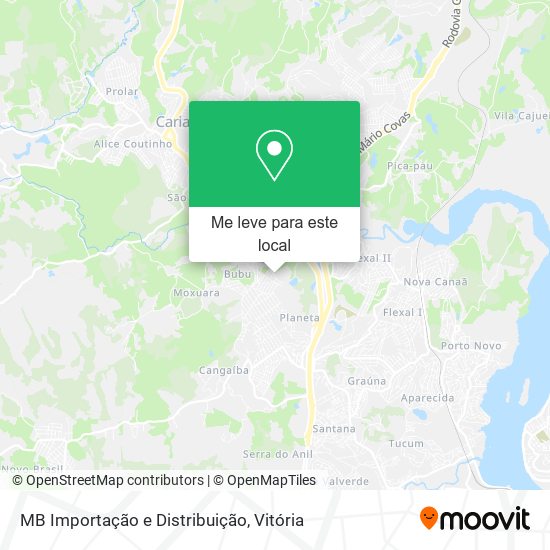 MB Importação e Distribuição mapa