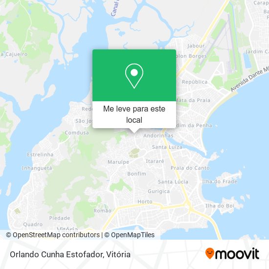 Orlando Cunha Estofador mapa