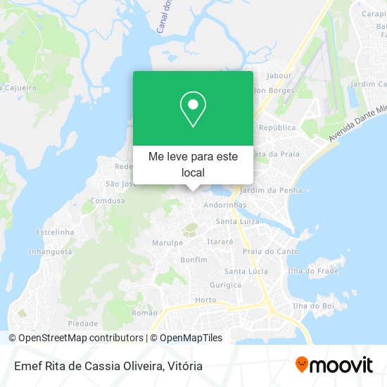 Emef Rita de Cassia Oliveira mapa