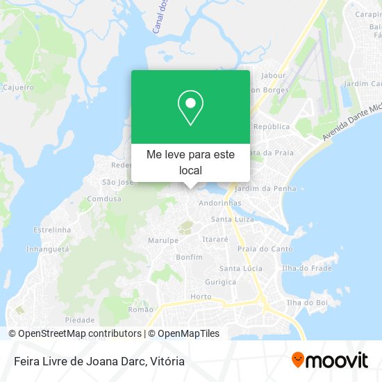 Feira Livre de Joana Darc mapa