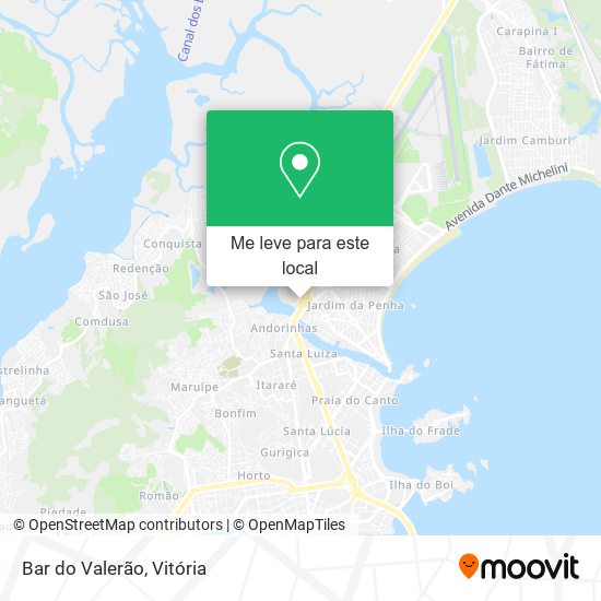 Bar do Valerão mapa