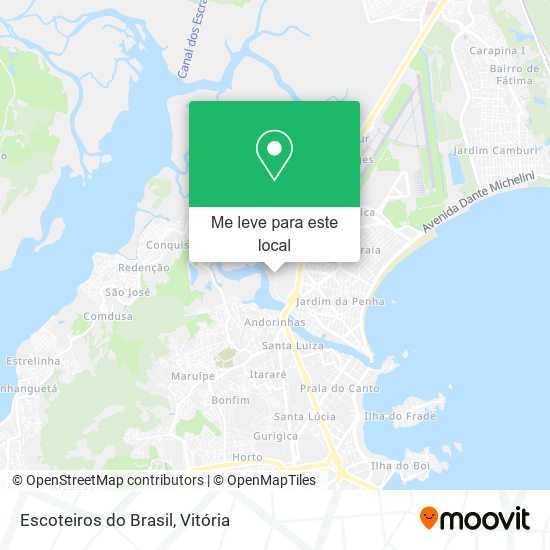 Escoteiros do Brasil mapa