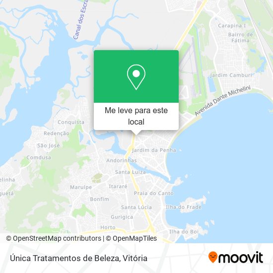 Única Tratamentos de Beleza mapa