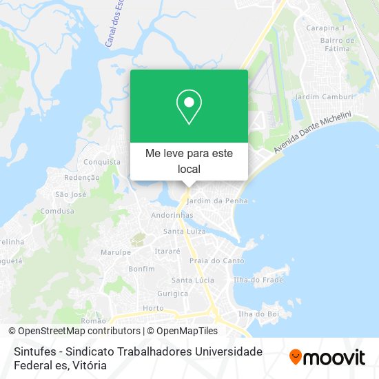 Sintufes - Sindicato Trabalhadores Universidade Federal es mapa