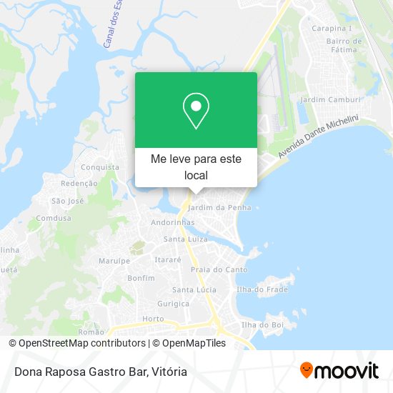 Dona Raposa Gastro Bar mapa