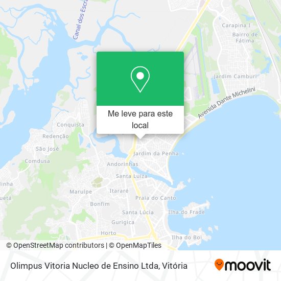 Olimpus Vitoria Nucleo de Ensino Ltda mapa