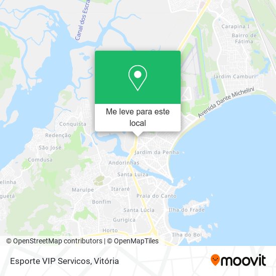 Esporte VIP Servicos mapa