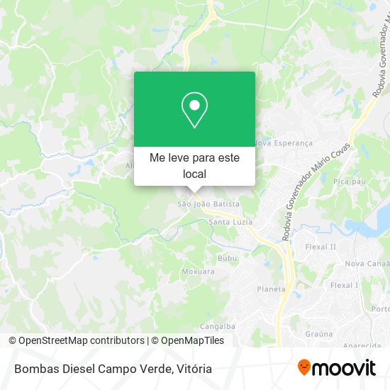 Bombas Diesel Campo Verde mapa