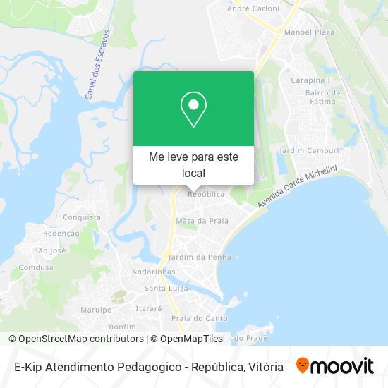 E-Kip Atendimento Pedagogico - República mapa