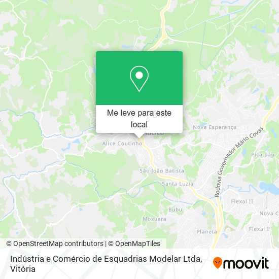 Indústria e Comércio de Esquadrias Modelar Ltda mapa