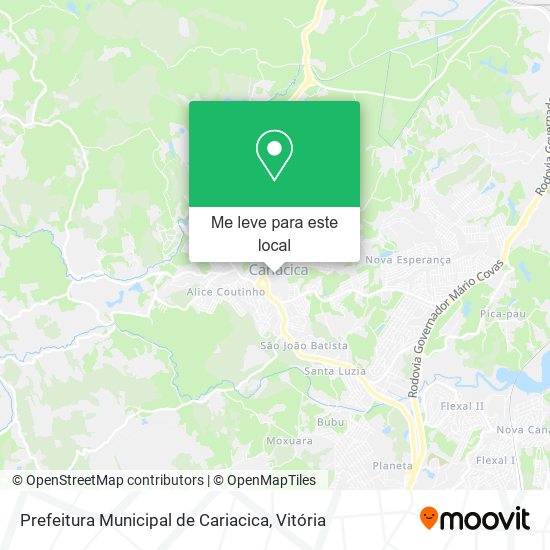Prefeitura Municipal de Cariacica mapa