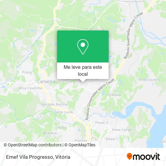 Emef Vila Progresso mapa