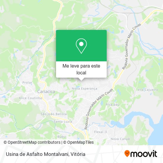 Usina de Asfalto Montalvani mapa