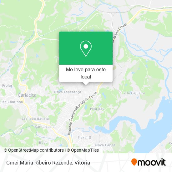 Cmei Maria Ribeiro Rezende mapa