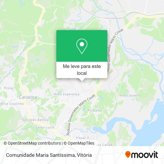 Comunidade Maria Santíssima mapa