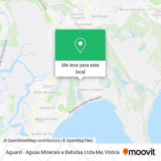 Aguard - Aguas Minerais e Bebidas Ltda-Me mapa