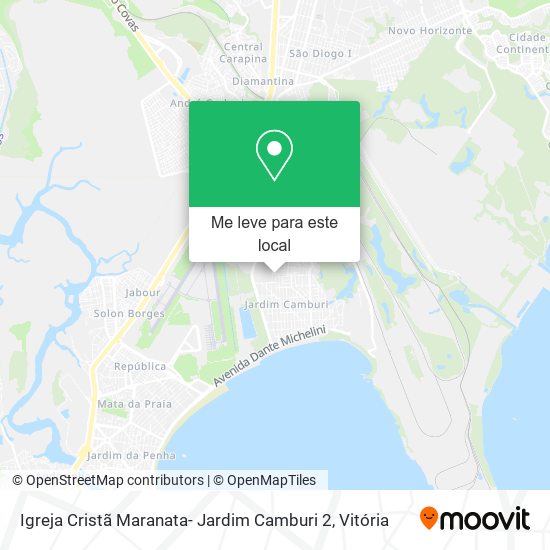 Igreja Cristã Maranata- Jardim Camburi 2 mapa