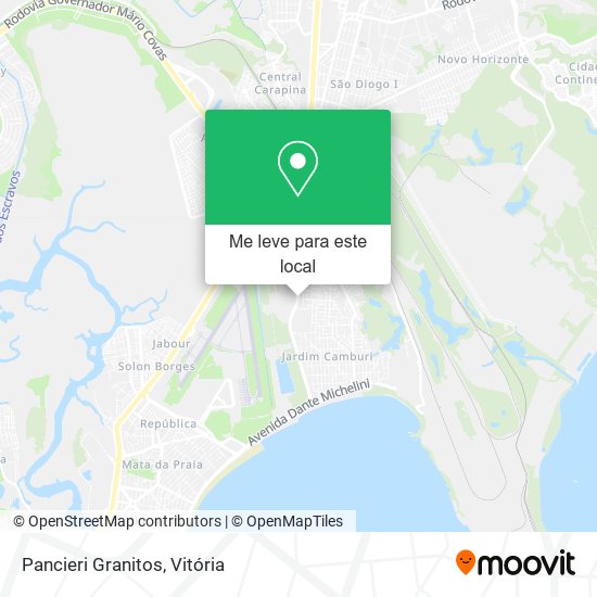 Pancieri Granitos mapa