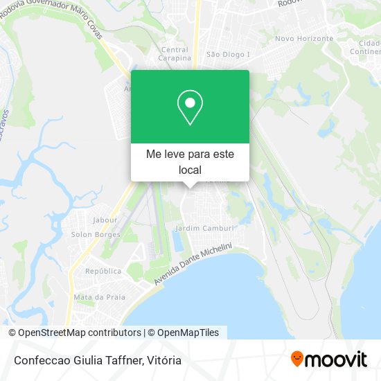 Confeccao Giulia Taffner mapa