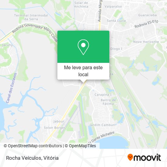 Rocha Veículos mapa