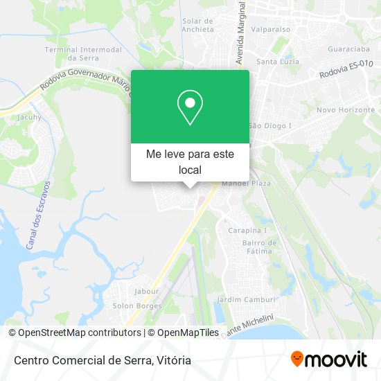 Centro Comercial de Serra mapa