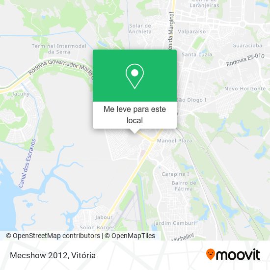 Mecshow 2012 mapa