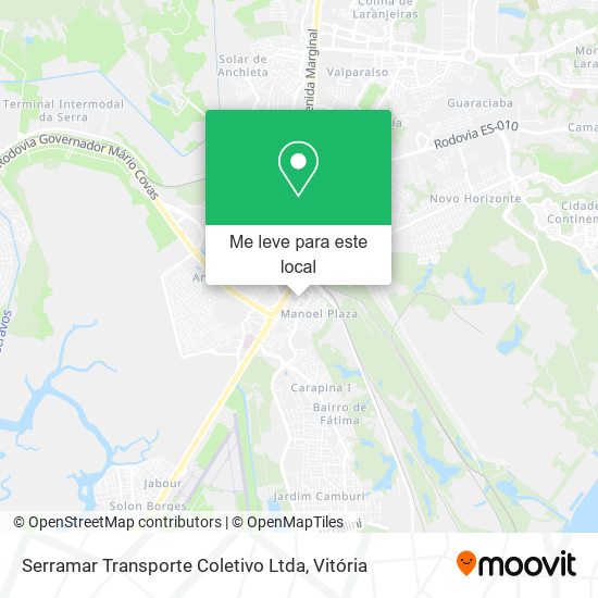 Serramar Transporte Coletivo Ltda mapa