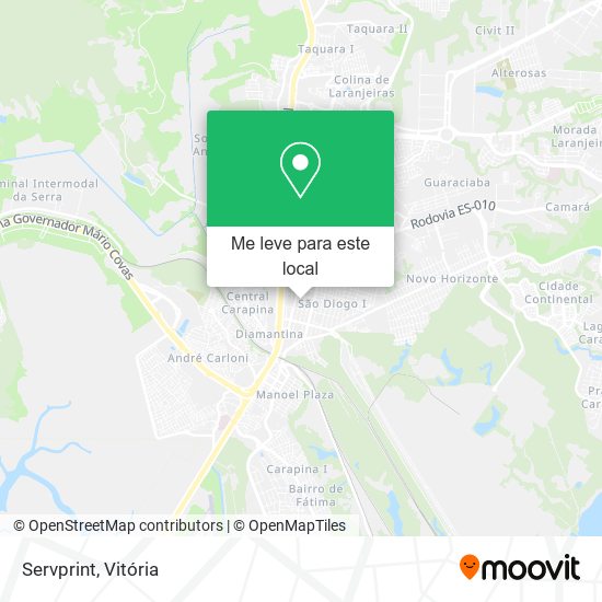 Servprint mapa