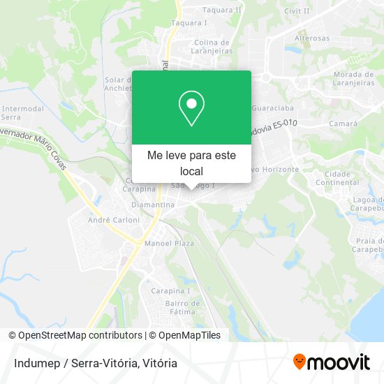 Indumep / Serra-Vitória mapa