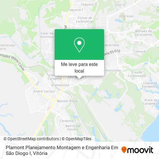 Plamont Planejamento Montagem e Engenharia Em São Diogo I mapa