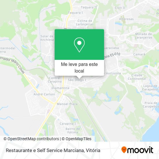 Restaurante e Self Service Marciana mapa