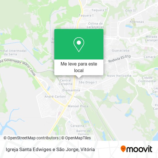 Igreja Santa Edwiges e São Jorge mapa