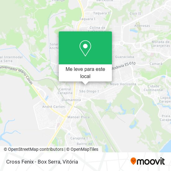 Cross Fenix - Box Serra mapa