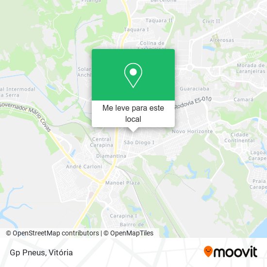 Gp Pneus mapa