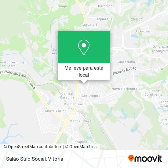 Salão Stilo Social mapa