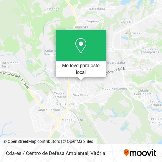 Cda-es / Centro de Defesa Ambiental mapa