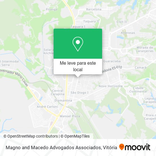 Magno and Macedo Advogados Associados mapa