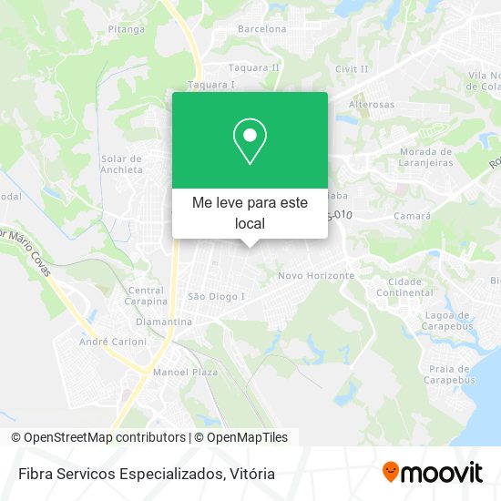 Fibra Servicos Especializados mapa