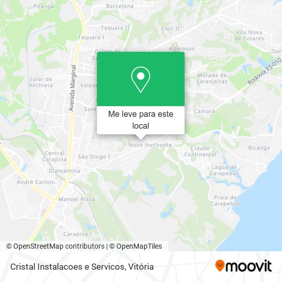 Cristal Instalacoes e Servicos mapa